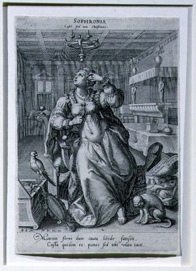 Sophronia, aus einer Serie darstellend 