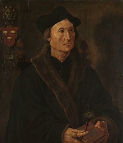 Porträt von Johannes Colmannus, Rektor des Klosters St. Agatha in Delft von Maarten van Heemskerck