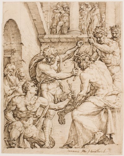 Christus wird mit Dornen gekrönt, ca. 1548 von Maerten van Heemskerck
