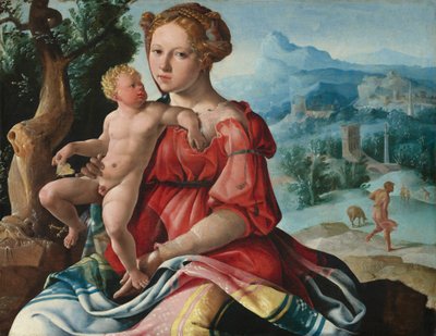 Die Ruhe auf der Flucht nach Ägypten von Maerten van Heemskerck