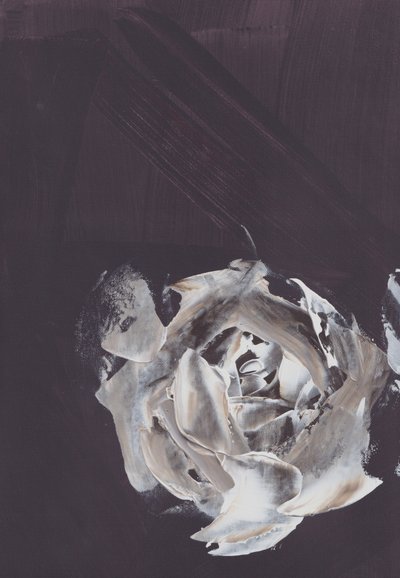 Dunkle Abstrakte Rose von Maira Ribena