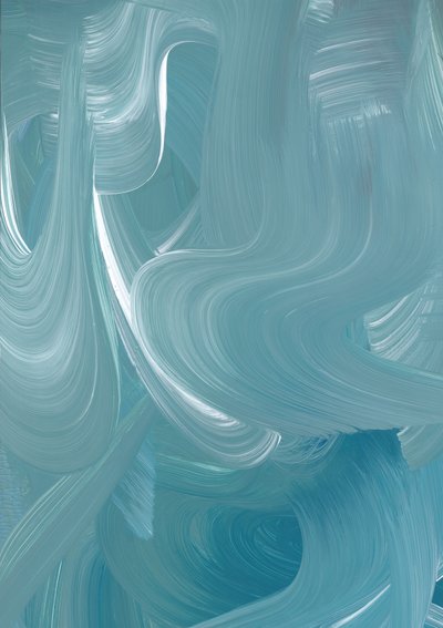 Fließende Aqua-Wirbel von Maira Ribena