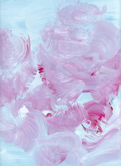 Fließende Rosa-Blaue Töne von Maira Ribena