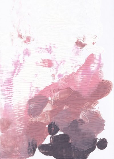 Fließender Rosa Fluss von Maira Ribena