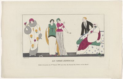 Journal des Dames et des Modes, 1. Januar 1913: Die schwierige Wahl von Maire