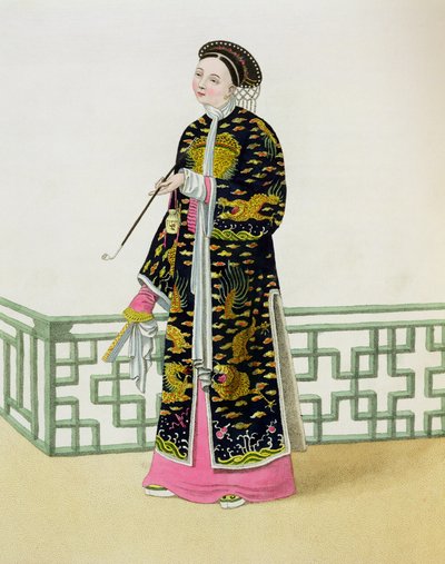 Eine Dame von Rang in ihrer Zeremonienkleidung, Tafel 60 aus 