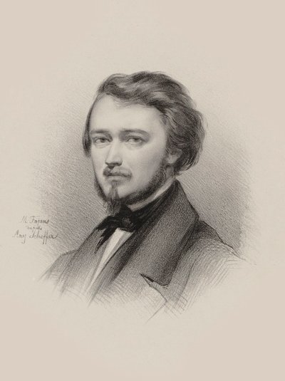 Porträt des Geigers und Komponisten Hubert Léonard 1819-1890, 1850 von Maksymilian Fajans