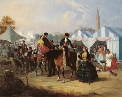 Auf der Messe von Sevilla von Manuel Cabral y Aguado Bejarano