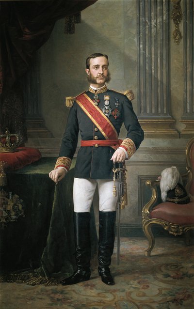 Porträt von Alfons XII. von Manuel Ojeda y Siles