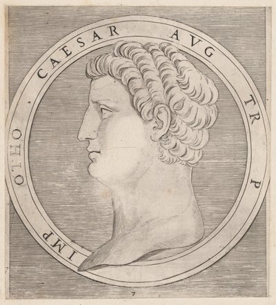 Speculum Romanae Magnificentiae: Otho, aus Die zwölf Cäsaren von Marcantonio Raimondi
