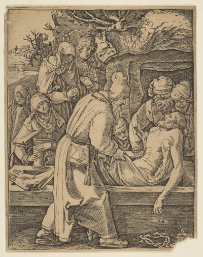 Die Kreuzabnahme, aus Die Kleine Passion, Kopie von Marcantonio Raimondi