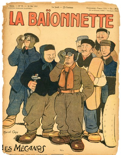 Titelblatt von „La Baionnette“, Satirique en Couleurs von Marcel Amable O.L. Capy
