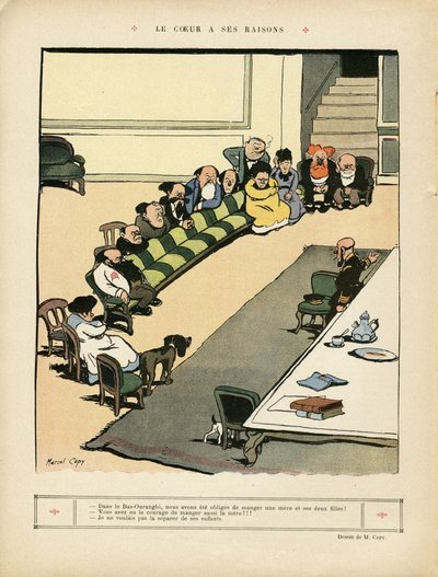 Illustration von Marcel Capy (1865-1941) in Le Rire von Marcel Amable O.L. Capy