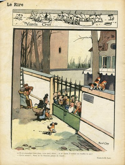 Illustration von Marcel Capy (1865-1941) in Le Rire von Marcel Amable O.L. Capy
