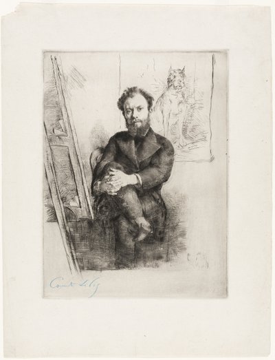 Porträt von Vicomte Ludovic Napoléon Lepic von Marcellin Gilbert Desboutin