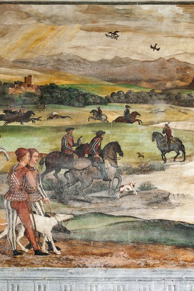 Jagdszene (Detail) von Marcello or Romani Girolamo (Romanino) (c.1485 c.1566) (attr.to) Fogolino