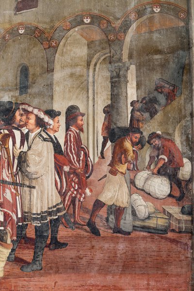 Jagdszene (Detail) von Marcello or Romani Girolamo (Romanino) (c.1485 c.1566) (attr.to) Fogolino