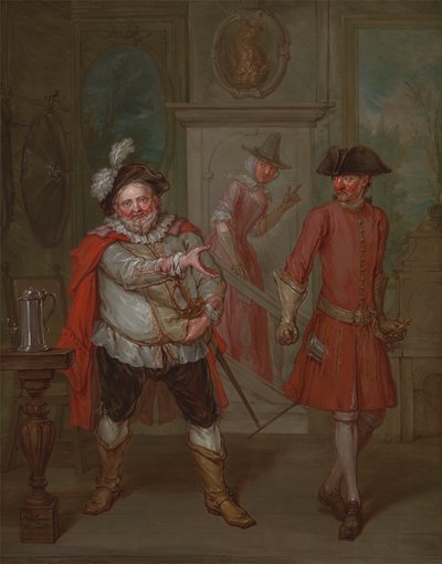Szene aus Shakespeares "Heinrich IV, Teil I" von Marcellus Laroon the Younger