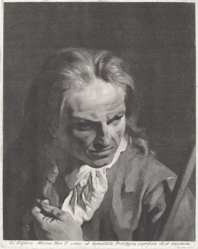 Ein Gentleman-Pilger mit einem Rosenkranz von Marco Alvise Pitteri after Giovanni Battista Piazzetta