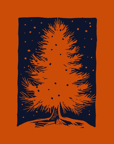 Roter Weihnachtsbaum, 2023 von Marco Campedelli
