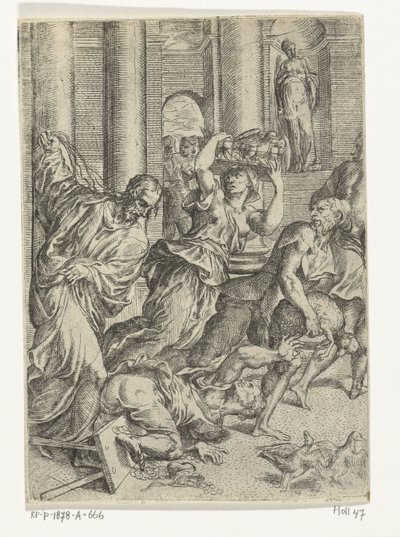 Christus vertreibt die Geldwechsler aus dem Tempel von Marco dell