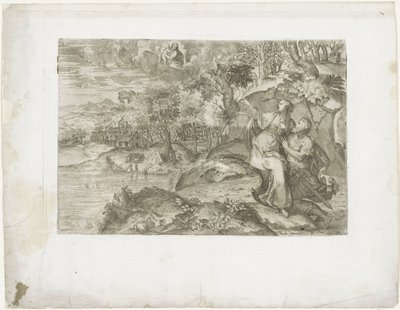 Caesar Augustus und die Tiburtinische Sibylle von Marco dell