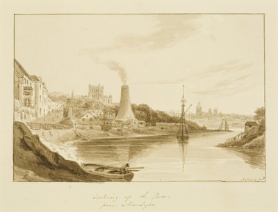 Blick auf den Fluss von Mardyke mit dem Limekiln Lane Glashaus von Marcus H. Homes
