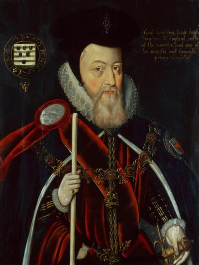 Porträt von William Cecil von Marcus the Younger (circle of) Gheeraerts