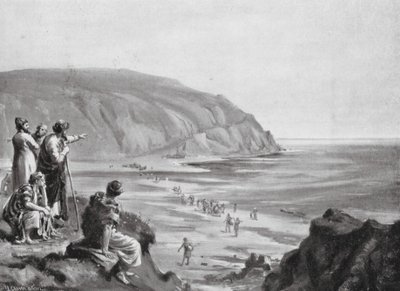 Ankunft der Gründer von Phönizien von Margaret (after) Dovaston