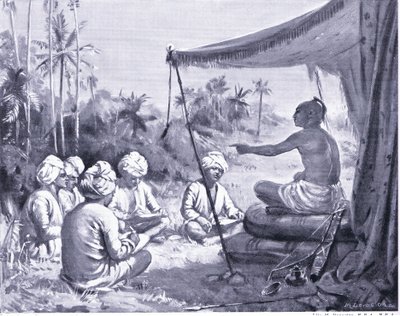 Kulottunga Chola weist seine Vermesser an, 1086 AD von Margaret Dovaston