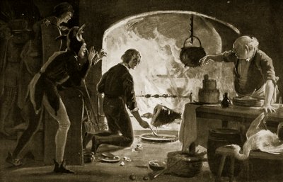 Lambert Simnel in der Küche, Illustration aus 