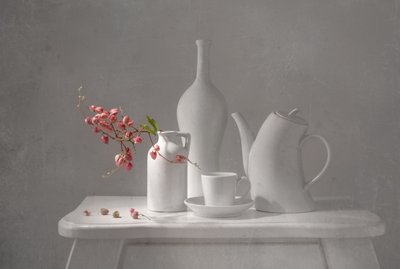 Zartes rosa Stillleben von Margareth Perfoncio