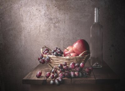 Trauben und Äpfel Stillleben von Margareth Perfoncio