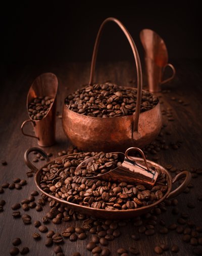 Rustikaler Kupferkaffee von Margareth Perfoncio