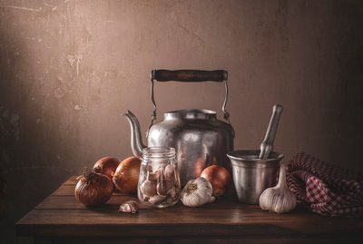 Rustikales Küchen-Stillleben von Margareth Perfoncio