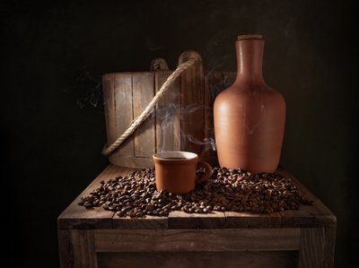 Dampfender Rustikaler Kaffee von Margareth Perfoncio
