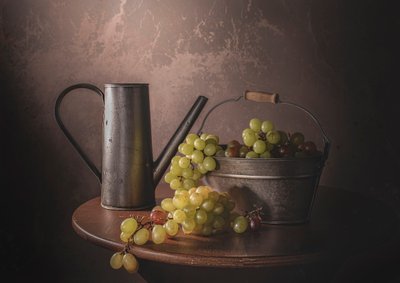 Vintage Traubenernte von Margareth Perfoncio