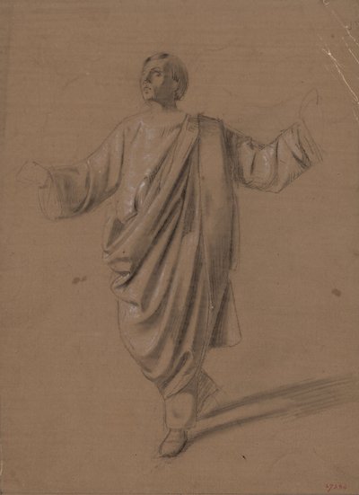Akademische Studie einer männlichen Figur von Marià Fortuny Marsal