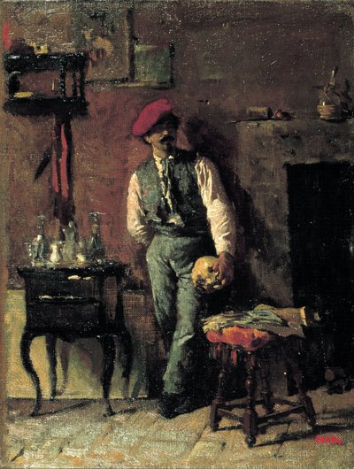 Porträt des Bildhauers Jerónimo Suñol von Marià Fortuny Marsal