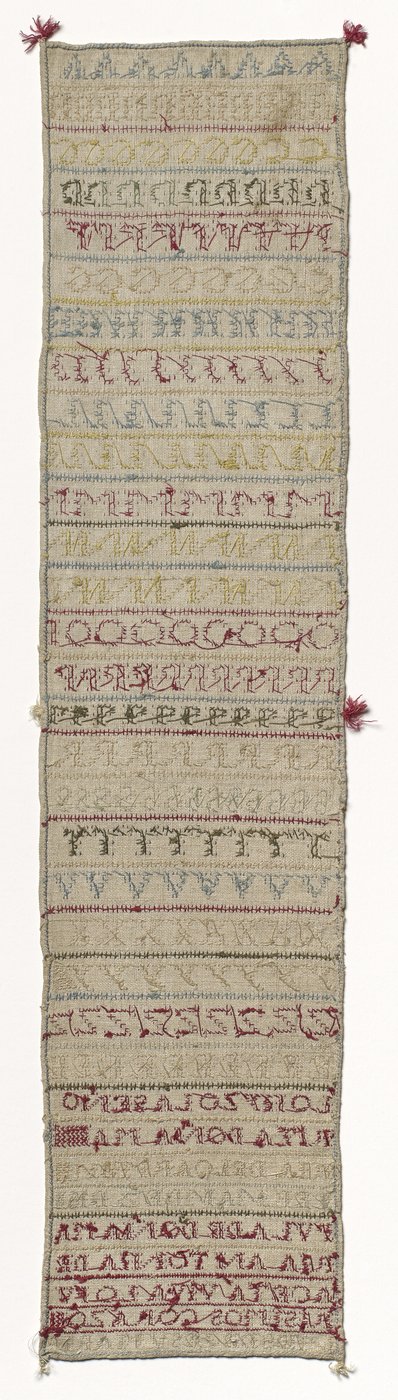 Stickmustertuch, ca. 1830 von Maria Del Carmen Fernandez