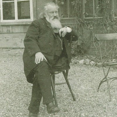 Porträt des Komponisten Johannes Brahms 1833-1897 von Maria Fellinger