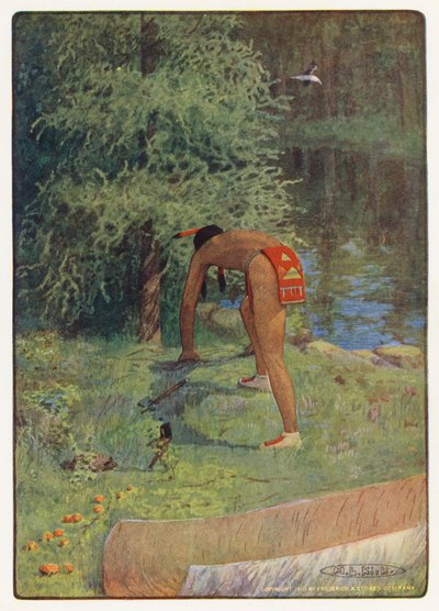 Illustration für Hiawatha von Longfellow von Maria Louise Kirk