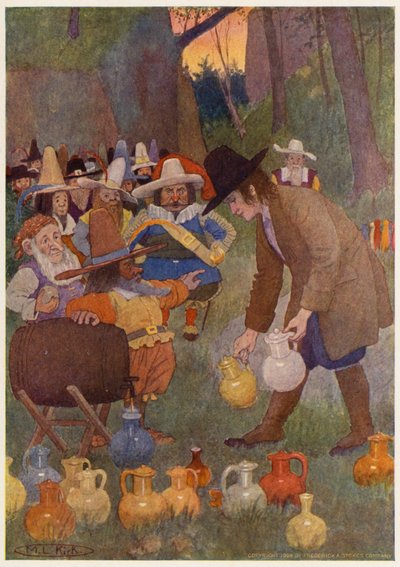 Illustration für die Geschichte von Rip Van Winkle von Maria Louise Kirk