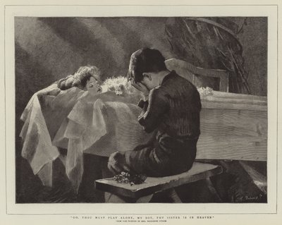 Geh, du musst allein spielen, mein Junge, deine Schwester ist im Himmel von Marianne Stokes