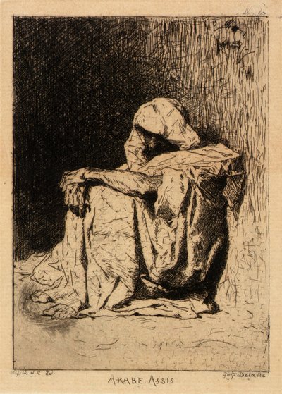 Sitzender Araber von Mariano Fortuny y Carbó