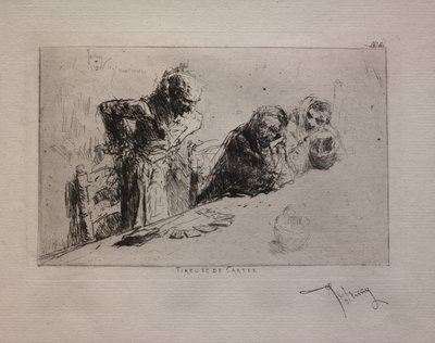 Tireuse de Cartes, 1867 von Mariano José María Bernardo Fortuny y Carbó