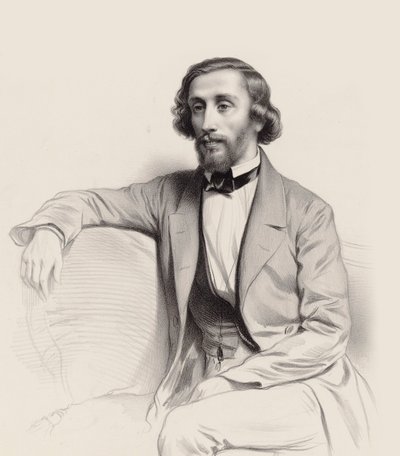 Porträt des Pianisten und Komponisten Julius Schulhoff 1825-1898, 1854 von Marie Alexandre Menut Alophe