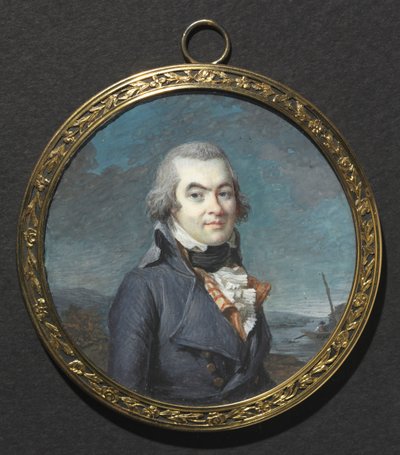 Porträt eines Mannes in einer Landschaft von Marie Gabrielle Capet