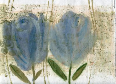 Blaue Tulpen 2, 2020 von Marina Falco