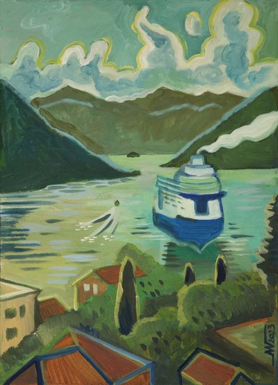 Küstenfjord Kreuzfahrtschiff von Marina Gorkaeva